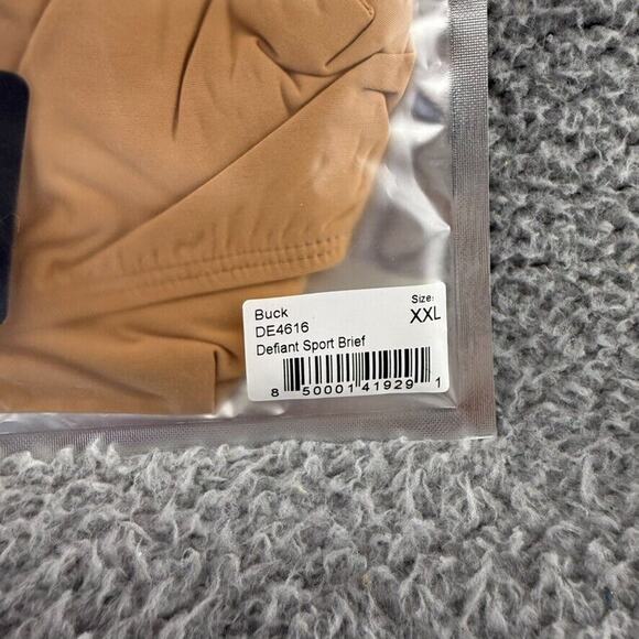 Todd Sanfield Brief Underwear mens 2XL Tan Buck Defiant Sport Micro DE4616 NEW - Picture 6 of 7